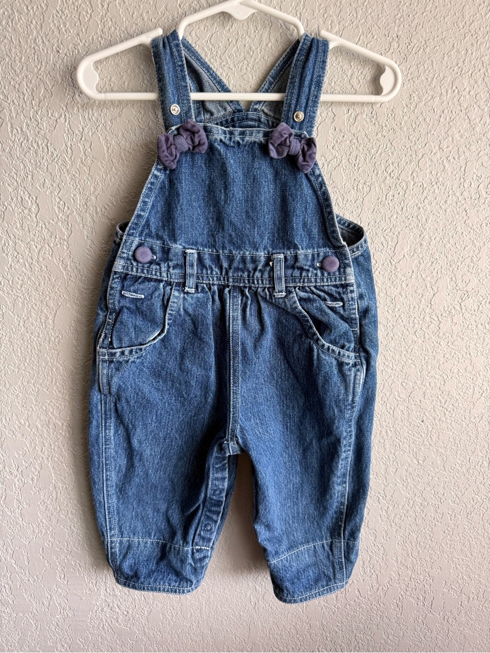 Koala Kids Baby Girls Denim Overalls